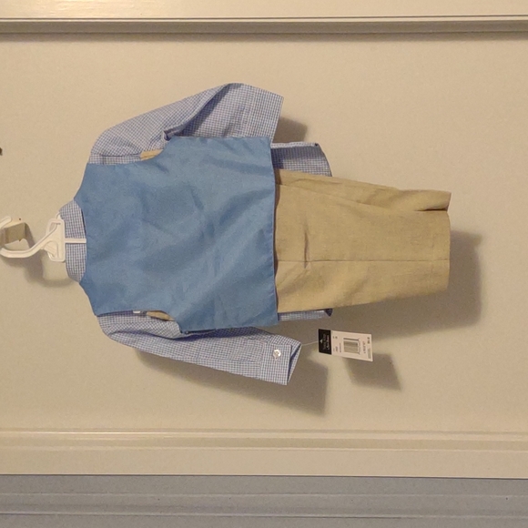 Young Kings by Steve Harvey 4 piece suit-vest,shirt,tie,jacket size 12 months - Picture 5 of 11